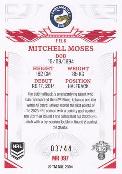 2023 NRL Traders Elite - Mojo Ruby #MR097 Mitchell Moses Back